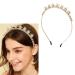 Zoestar Crystal Headband Gold Sparkly Star Headpiece Bridal Rhinestone Hair Hoop Beads Party Custom Hair Accessories for Women and Girls