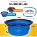 Premium Foldable Silicone Dog Bowl 380ml - FDA Approved | Huskl Portable Pet Bowl for Dogs & Cats - Ideal for Travel Feeding & Water - Buy Online on GoSupps.com
