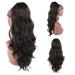 CINHOO Natural Black 24 Inch Wavy Drawstring Ponytail Extension | Heat Resistant Curly Wavy Hair Bun for Women - Buy Online on GoSupps.com