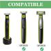 Aluminum Alloy Shaver Razor Stand for Philips Norelco One Blade QP2520 & QP2630 - Ideal for Bathroom Sink, Desk, Counter, Dresser or Travel - Green+Black - Buy Online on GoSupps.com