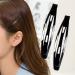 Lurrose 10pcs Black Metal Snap Hair Clips - Simple and Solid Color Barrettes - Buy Online on GoSupps.com