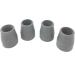 Gray Walker/Commode Tips Set of 4 - 1 Inch Diameter Replacement Tips - Buy Online on GoSupps.com