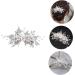 Ipetboom Pearl Hair Comb 1pc Bridal Headwear Crystal Pearl Bridesmaid The Flowers Hair Piece Silver Rhinestones - Buy Online on GoSupps.com