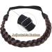 Silk-Co Women s Dark Brown 3-Strand Braided Hair Band - Vintage Elastic Headband for Weddings & Hair Braids - 1.5cm Wide Hair Extensions - Buy Online on GoSupps.com