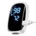 Pulse Oximeter Fingertip Pulse Oximeter with Rechargeable Oxygen Meter Finger Pulse Oximeter Fingertip Blood Oxygen Saturation Monitor Rechargeable Accurate Fast SpO2 Reading for Sports (White)