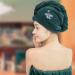 Dry Hair Cap for Women - Quick-Drying Super Absorbent Headscarf | Cute Dark Green Towel (25x65cm) | Perfect for Wet Hair - Buy Online on GoSupps.com
