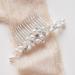 Jakawin Bride Pearl Wedding Hair Comb - Silver Rhinestone Headpiece for Women/Girls | HC043 - Buy Online on GoSupps.com