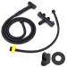 Toilet Sprayer G1/2 Stainless Steel High Pressure Bidet Sprayer 1 in 2 Out Angle Valve Bathroom Supplies