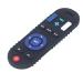 Baby bite ring toys TV remote control shaped high simulation keys silicone baby bite ring sensory toy for babies (black)