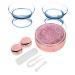 Broco Portable Pink Contact Lens Case - Round Plastic Storage Box for Travel & Home - Buy Online on GoSupps.com