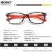 Suertree Feather Hinge Reading Glasses (3 Pack) - 2.5x Dioptria - Stylish Visual Aid for Men & Women - Black Yellow & Red - Buy Online on GoSupps.com