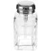 Beaupretty Clear Glass Push Down Dispenser Bottle for Nail Polish and Makeup Remover 180ML Empty One Touch Glass Pump Dispenser with Flip Top Cap