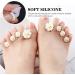 Daisy Silicone Toe Separators - 8pcs for Manicure Pedicure Nail Art DIY - White - Buy Online on GoSupps.com