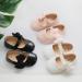Sonsage Infant Baby Girls Bowknot Mary Jane Anti-Slip Princess Flats 12-18 Months - Pink - Buy Online on GoSupps.com