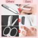 2024 Eyebrow Trimmer Scissors - Precision Non-Slip Hair Removal Tool with Comb | Pink Makeup Essential - Buy Online on GoSupps.com