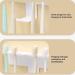 Lencyotool Self-Adhesive Toothbrush Holder | Bathroom & Kitchen Organizer for Razors Brushes & Toothpaste - White Bathroom Accessories - Buy Online on GoSupps.com