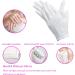 100% Cotton Gloves for Eczema 6 Pairs | White Moisturizing Gloves for Dry, Sensitive Skin | Premium Quality for Spa Therapy | Secure Wristband | Cosmetic Inspection Cloth - Buy Online on GoSupps.com