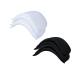 Chris.W 4 Pairs 1/2" Covered Set-in Shoulder Pads Sewing Foam Pads for Blazer T-Shirt Clothes, Medium - 2 Pairs White and 2 Pairs Black 2pair White + 2pair Black(medium)