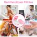 ACWOO Small Pill Tablet Cutter - Portable 2-in-1 Splitter and Dispenser in Pink - Buy Online on GoSupps.com