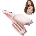 Curling Iron 1 1/4 inch with 2 Barrel Curling Hair Clips Egg Roll French U Curling Wand Three Different Temperatures for Fast Heating Hair curlers Hair Curlers for Women with All Hair Types