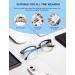 NSSIW Blue Light Glasses | Advanced Computer & Gaming Eyewear - Semi Rimless 01 Glossy Black/Golden Rim - Unisex - Buy Online on GoSupps.com