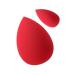 T4B KASH KI Red Teardrop-Shaped 2-Piece Makeup Sponge Set - Latex-Free Standard & Mini for Perfect Concealer Application | International Shipping Available - Buy Online on GoSupps.com