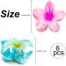 Hawaiian Flower Hair Clips for Women 6 Pack Flower Hair Claw Clips for Thin Hair Large Claw Clips for Thick Hair Beach Hair Accessories for Girls (Multicolor 6 Pieces) - Buy Online on GoSupps.com