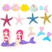 ANCLLO 26PCS mermaid cake topper under the sea mermaid cake topper Ocean Theme Cake Topper Cake Decoration - Buy Online on GoSupps.com