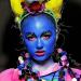 Go Ho Blue Face Body Paint 2.1 oz | Water-Based Makeup for Airbrush Special FX Cosplay & Halloween - Buy Online on GoSupps.com