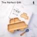 Tiggi Bamboo Baby Suction Plate Set - Non-Slip Eco-Friendly Bamboo Plates for Babies and Toddlers (Car Blue) - Buy Online on GoSupps.com