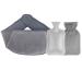 Hot Water Bottle with Belt Rubber Warm Water Bag with Soft Plush Hand Waist Warmer Cover Hot Water Bag for Pain Relief Neck Shoulder Back Legs Waist Warm