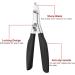 Podiatrist Toenail Nipper - Heavy Duty Nail Clippers for Thick & Ingrown Toenails | Long Handle Stainless Steel Pedicure Tool for Seniors - Locking Design (Black - Buy Online on GoSupps.com
