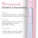 Buy Sonic Electric Toothbrush with 4 Brushes Timers & Travel Bag - Pink C-Rosa | International Shipping Available - Buy Online on GoSupps.com