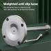 Paper Towel Holder Countertop Free Standing Toilet Paper Holder Stand with Non Slip Base Spring Arm Fit Most Size Paper Roll Stretched Freely for Bathroom Kitchen - Buy Online on GoSupps.com