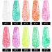 White Glitter Gel Nail Polish Flash Snowflake Nail Glue Sequins Soak Off UV LED Gel Nail Semi Permanent Manicure Nail Art 5ml - (Color: Polishing Block Style A) Polishing Block / Style a - Buy Online on GoSupps.com