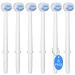 Hwxtoxy replacement tips for waterpik aquarius water fin waterpik toothbrush replacement heads toothbrush and oral showers (6 brush head peaks)