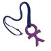 Sensory Direct Chewbuddy & Lanyard - Sensory Chew or Teething Aid | for Kids Adults Autism ADHD ASD SPD Oral Motor or Anxiety Needs (Purple)