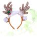 Amosfun Christmas Reindeer Headband Sequins Feather Animal Antler Ear Hair Hair Headwear Hat Headdress For Christmas Celebration Costume Cosplay Accessory (Coffee) - Buy Online on GoSupps.com