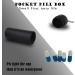 Waterproof Keychain Pill Holder - Portable Metal Travel Pill Box with Keyring - Black - Buy Online on GoSupps.com