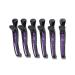 Pack of 6 Black & Purple Hair Clips - Sectioning & Curl Hairdresser Supplies | International Shipping - Buy Online on GoSupps.com