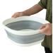 Camping Foldable Wash Bins - Dish Tub Portable Sink | Foldable Dish Tub for Washing Dishes Camping Hiking and Home Portable Washing Basin Gray Medium - Buy Online on GoSupps.com