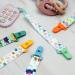 Aolso 5pcs Baby Pacifier Chain Dummy Clip Set for Boys - BPA-Free Teething Toy Holders with Plastic Clasp - Buy Online on GoSupps.com