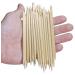 Mini Skater 50 Pcs Orange Wood Nail Sticks Double Sided Cuticle Pusher Manicure Pedicure Tool - Buy Online on GoSupps.com