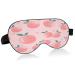 WELLDAY Sleep Mask Cute Peach Night Eye Shade Cover Soft Comfort Blindfold Blockout Light Adjustable Strap for Men Women
