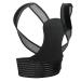 Posture Corrector Back Corrector Belt Spine Shoulder Adjustable Straps Support Bandage Shoulder Corset Back for Upper Back Pain Relief Unisex White S Elegant Svart Small