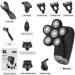 5-in-1 Men's Electric Shaver | Waterproof Rechargeable Razor & Beard Trimmer | Bald Shaver & Hair Clipper Wet Dry Kit - Black - Buy Online on GoSupps.com