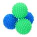 uxcell 4pcs Reusable Laundry Dryer Balls Vinyl Drying Balls for Reduce Wrinkles Static Fabric Softener Reduce Drying Time Save on Energy Blue and Green Blue green