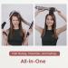 Faszin Hair Dryer Brush Hot Air Brush | 3 Adjustable Temperatures, 2 Heads | One-Step Blow & Volumizer | 100 Million Negative Ions | Smooth, Silky, Frizz-Free Hair | Gray - Buy Online on GoSupps.com