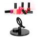 HUSHUI Anti Spill Nail Polish Bottle Stand Tilted Manicure Fingernail Polish Holder Perfect for Your Manicure Session (Black)