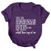 Positive Tshirts with Sayings for Women Faith Christian T Shirt - You SAY I AM Loved When I Can't Feel A Thing Purple XX-Large